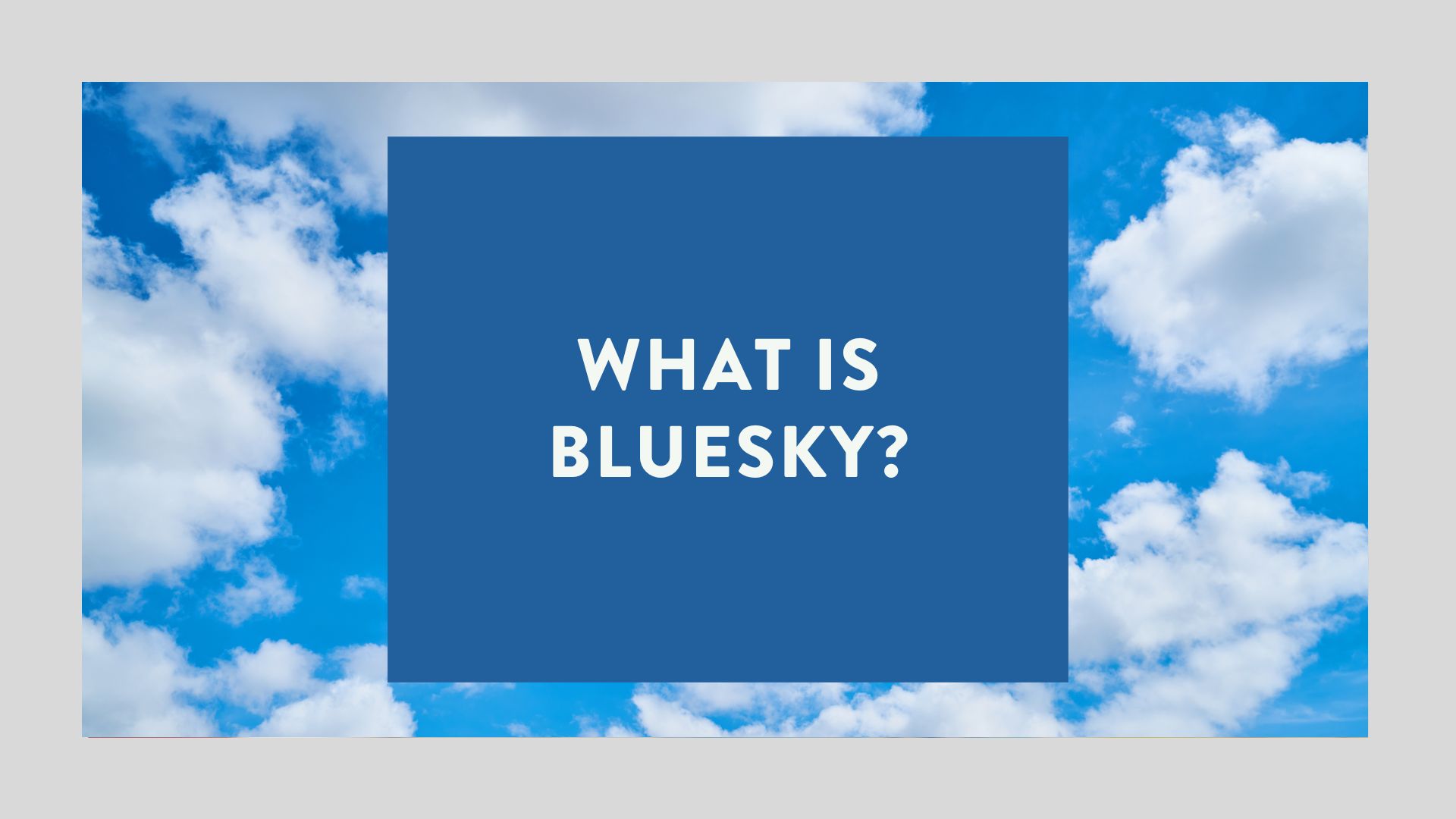 What Is Bluesky? // Social Media Perth